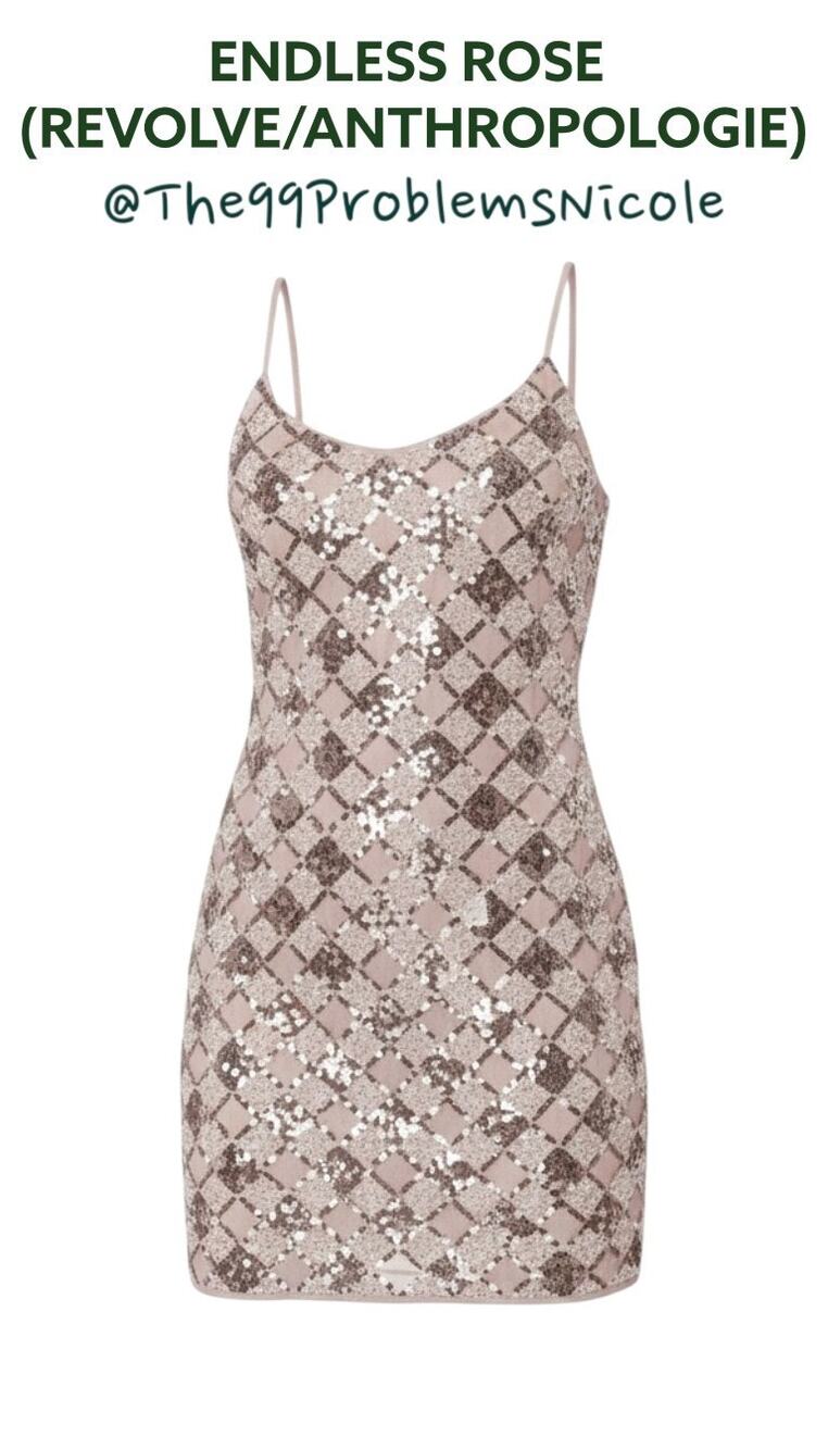 Anthropologie Endless Rose Strappy Lilac Sequin Mini Dress